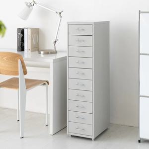 피하 철제 수납장 이동식 틈새 다용도 바퀴달린 미니 폭좁은 슬림 철재 서랍장 10단