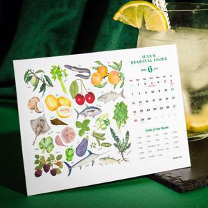2026 제철 음식 탁상 달력 제철달력 캘린더 냉장고 달력 런던앤코