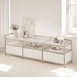 세라썸 미드센츄리거실장 모듈 높은티비장 tv다이서랍장 75인치