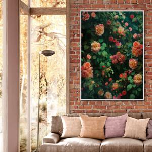 비밀 정원 알루미늄액자 봄 감성 인테리어 플라워장미 포스터 그림액자