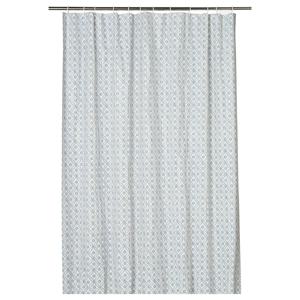 도크보트 샤워커튼 화이트/멀티컬러 180x200cm