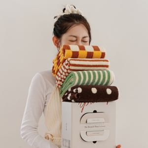 국내제작 브런치 수건 2P 골라담기 /코마사40수 200g