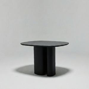 아셀 블랙 샌드스톤 원목 포세린 세라믹식탁 신혼 2인용 1200