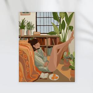 DIY 명화/유화그리기 세트 주말의 일상 물감두배 (40X50)