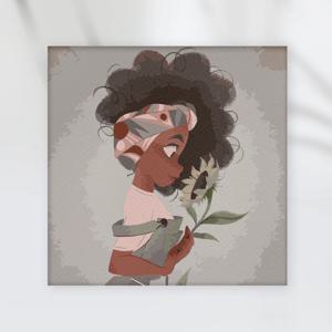 DIY 명화/유화그리기 세트 해바라기 소녀 (30X30)