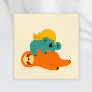 DIY 명화/유화그리기 세트 동물 친구들 (20X20)