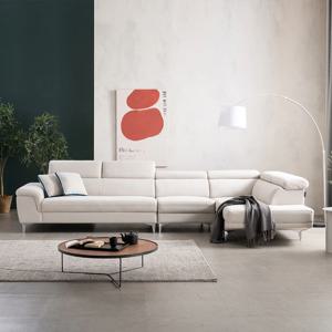 [폭탄쿠폰확인]호리즌 6인 코너 무빙헤드 아쿠아텍스패브릭 소파 2color