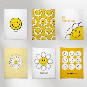 행운 스마일 패브릭 포스터 가리개 커튼  35종