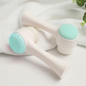 듀얼 초극세 모공 세안 브러쉬 실리콘 클렌징 세안용 페이스 솔 브러시 스탠딩 쉬운 보관
