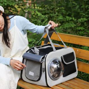 투명우주창 애견가방