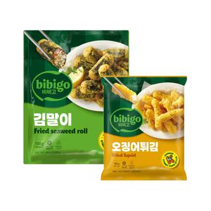 비비고 김말이 500g*1개+오징어튀김 180g*1개