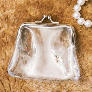 PVC 투명 똑딱이 동전지갑 카드 미니 파우치 립스틱 열쇠 영수증 소품보관 학생 똑딱이지갑