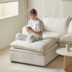 [리퍼] 포그 워셔블 아쿠아패브릭 구스 스툴(DAVIS) (50개 한정)