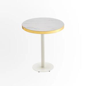 CZ4354 원형 골드 바테이블 화이트스틸 600 2colors
