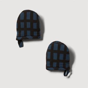 돌담 체크 코튼 미니 주방장갑 2개