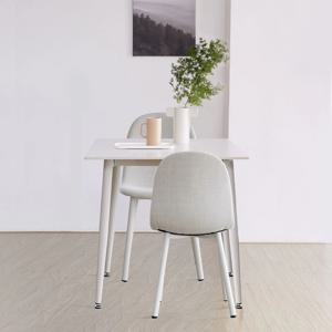 스칸디 노블 철제/원목 세라믹 2인용 식탁세트