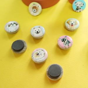 펫 스토리 늘보 고양이 강아지 원형자석 (20mm)