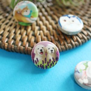 펫 스토리 베키 강아지 원형자석 (20mm)