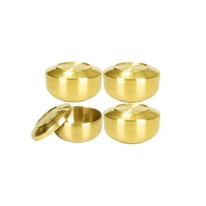 티타늄코팅 이중구조 스텐레스 합식기 (10.7cm X4개) 밥공기