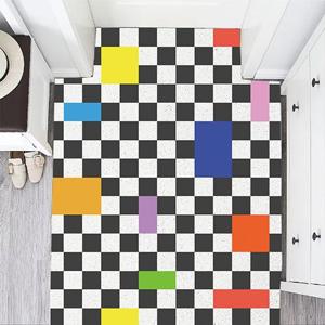 패턴 코일 현관 매트 베란다 발판 발코니 출입구 바닥 깔판 발매트 D043