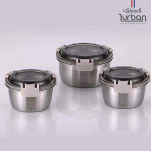 쉬젤 러반 슈퍼클린찬통 원형3종세트 (350ml*2EA+600ml*1EA)