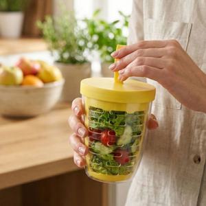 후르츠팟 과일컵 샐러드용기 600ml