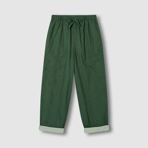 남 이중지 롤업 배기핏 파자마 팬츠 (3 sizes)(3 colors)