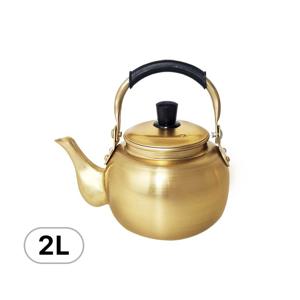 대원 황주전자 2L 양은주전자 막걸리 노란 주전자 어묵탕