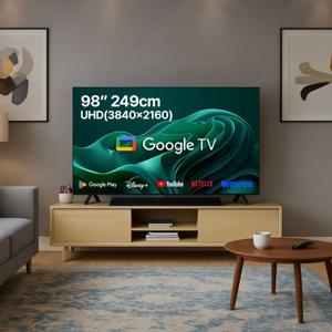 248cm(98인치) UHD 구글 스마트 TV 4K LED TV 설치