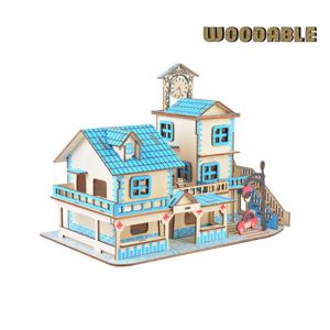 3D퍼즐 입체퍼즐 DIY 바다앞펜션 (XE-G043H)