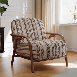 [해외] 빈티지 엔틱 스트라이프 인테리어 체어 1인소파 암체어 소파