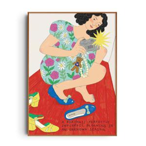 일러스트 아트 포스터_Selfie