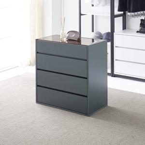 마홀앤 플랜트 시스템 드레스룸 아일랜드 수납장 W800 서랍형 새틴그레이