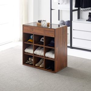 마홀앤 플랜트 시스템 드레스룸 아일랜드 수납장 W800 오픈형 멀바우