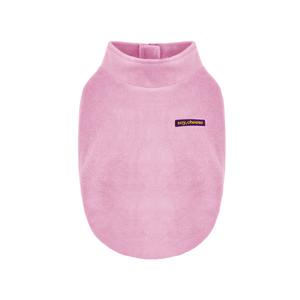 강아지겨울옷 기모 후리스집업 핑크