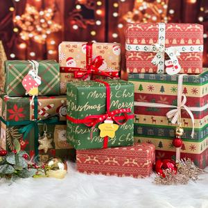 크리스마스 포장지 롤 선물포장