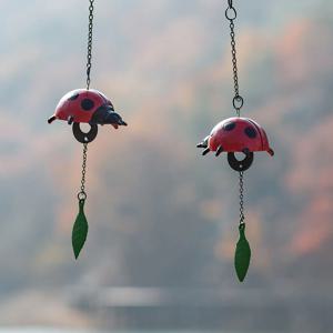 엔틱 빈티지 주물종 풍경종 윈드차임 무당벌레