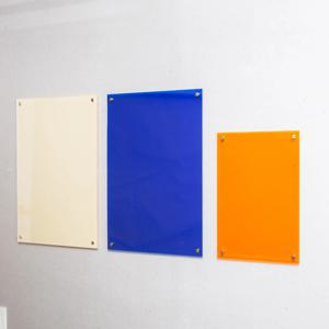 컬러 아크릴 벽걸이 액자 안내판 메뉴판 부착형 A4 A3