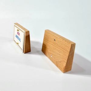 메모 명함 매장 가격표 꽂이 홀더 원목 POP 골드볼 자석