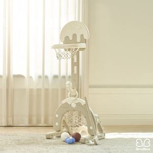 스위트 베이커리 4in1 멀티플 높이조절 유아 아기 농구대 골대 Long