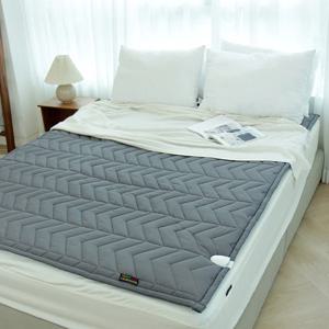 탄소매트 전기요 캠핑 전기 매트 싱글 더블 토퍼형 모던그레이