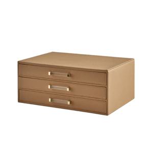 무이 3단서랍 수납함_TAN