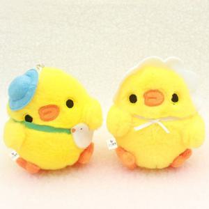 병아리 커플 인형 키링세트