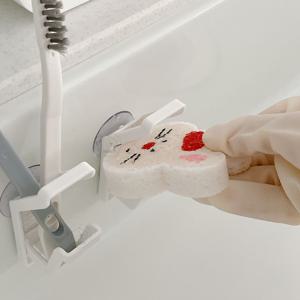 수세미 받침 싱크대 랙 거치 홀더 다용도 클립