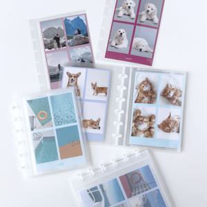 디스크링 네 컷 사진 와이드 앨범 바인더