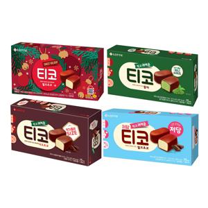 크리스마스 스페셜 에디션 티코x1+티코 다크초코x1+티코 저당x1+티코 말차x1