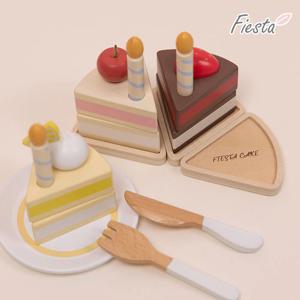 원목 소꿉놀이 조각 케이크 세트