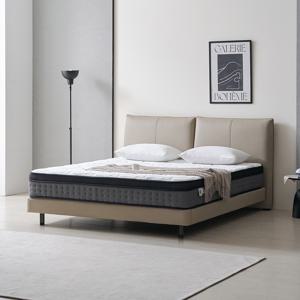 브리튼 1800 가죽 호텔식 라지킹 침대 LK 유로탑 매트리스 포함