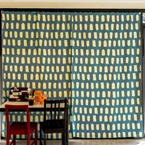 99%빛차단 브러시블록 비비드 작은창/긴창 암막커튼 무타공 봉집형 붙이는 커튼 3size