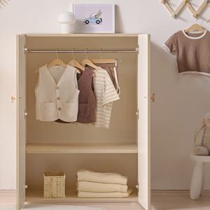 CP110 국내제작 속깊은 오픈형 2단 어린이 아동옷장 800 베이비장 행거수납장